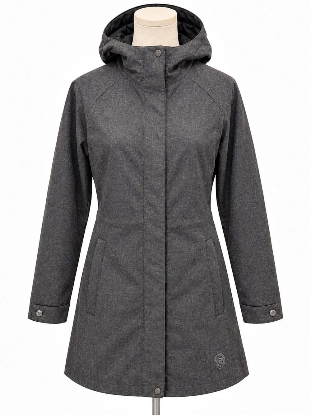 Mountain Hardwear Women’s M Hooded Long Jacket Coat Gray
L